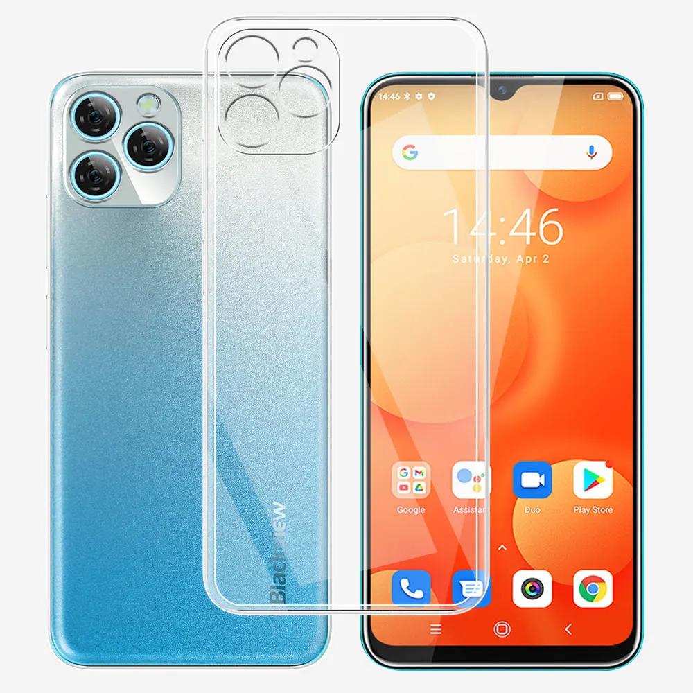 Dla Blackview A95 Case 6.53 "przezroczysty silikon miękkie etui TPU dla Blackview A95 Funda Ultra cienki Coque dla Blackview A95 A 95 Shell