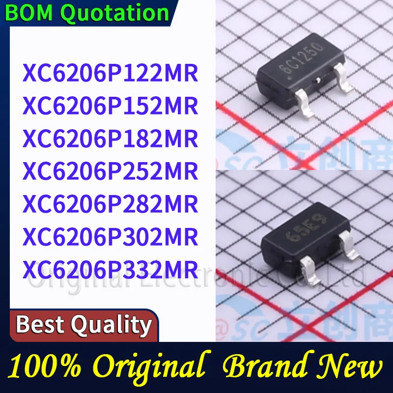 

20 шт./лот XC6206P122MR XC6206P152MR XC6206P182MR XC6206P252MR XC6206P282MR XC6206P302MR XC6206P332MR