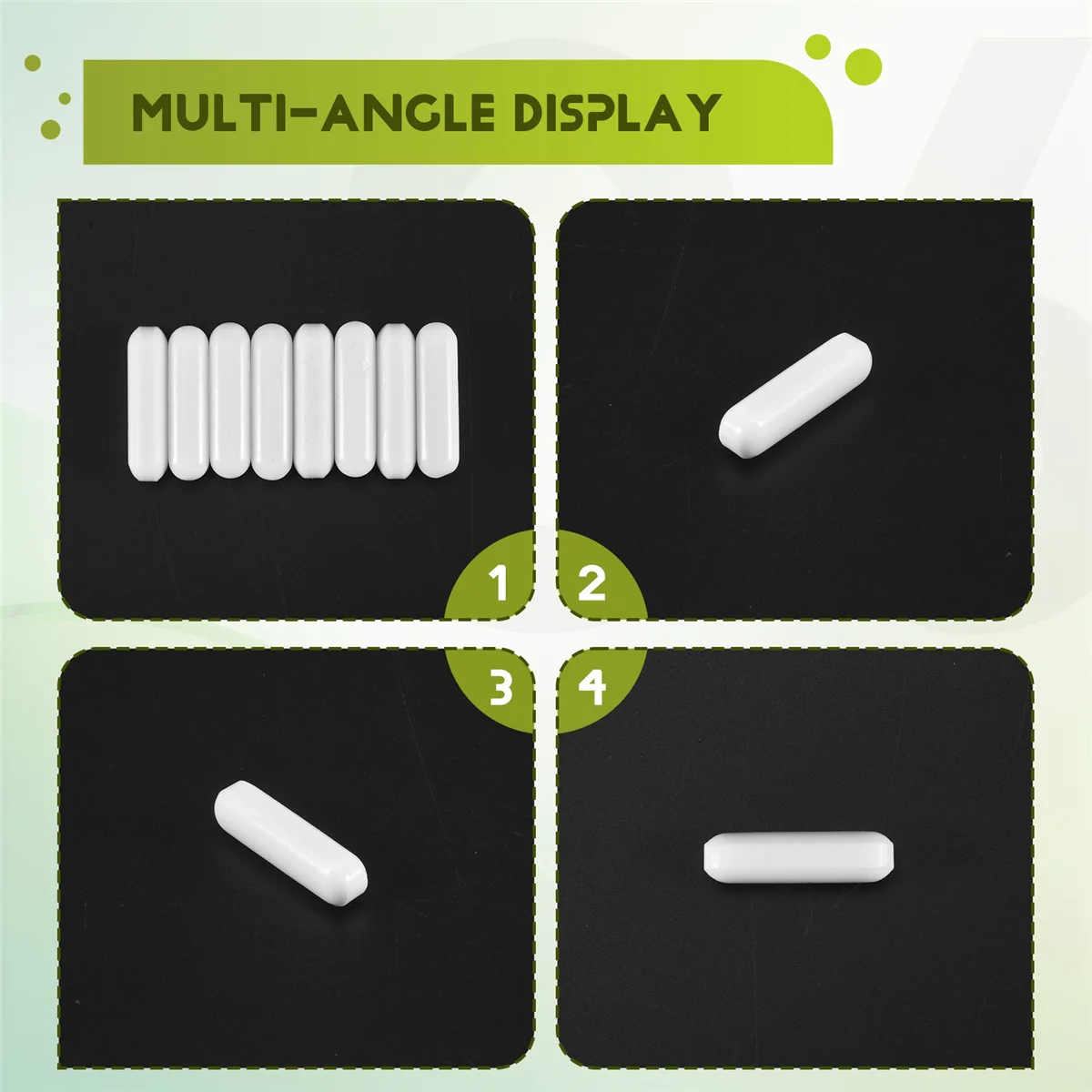 A06K 8 шт. 8 мм x 30 мм Магнитная мешалка из ПТФЭ Стержень для перемешивания Магнитная лабораторная пластина для перемешивания Стержень для перемешивания Магнит