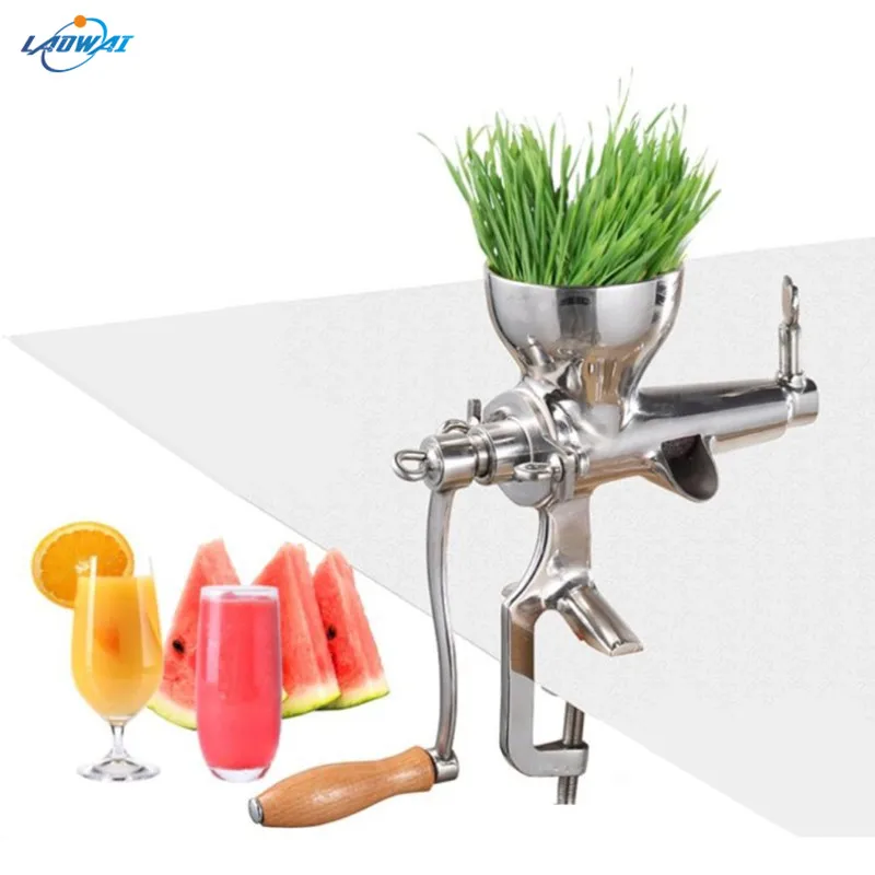 

Stainless Steel Wheatgrass Juicer Auger Slow Squeezer Fruit Wheat Grass Vegetable Orange Juice Press Extractor Juicing Machine