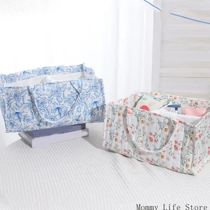 سلة تخزين الحفاضات الصغيرة منظم الحضانة القطنية سلة تخزين ملابس الأطفال للتحكم في الرائحة وتوفير المساحة