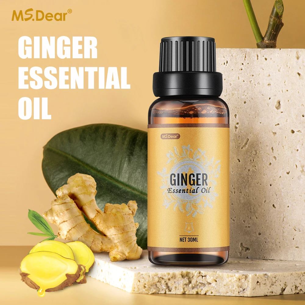 10ml/30ml Ginger Slimming Oils Body Essential Oil Lymphatic Lose Weight Fat Burner Anti-cellulite Body Slimming Massage Oil