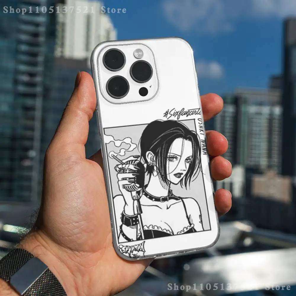 Custodia per telefono Anime O-Oosakis N-Nanas per iPhone 17,16,15,14,13,12,11 Pro,Max,Plus,X,XS,XR,SE4,E Mini Cover morbida trasparente