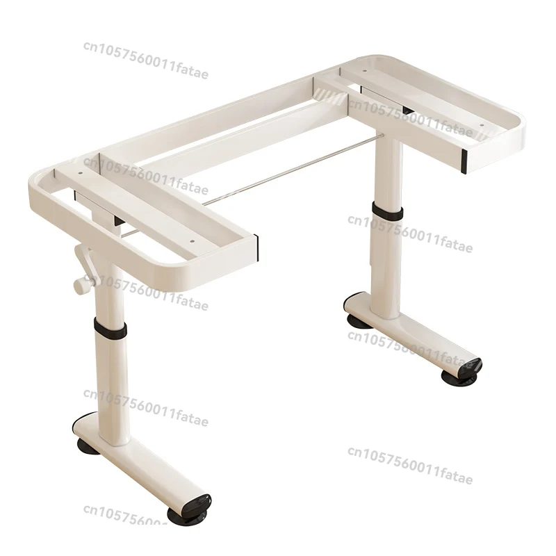 Hand Lifting Table Leg Bracket Adjustable Desk Manual Lifting Support Frame Computer Table Shelf Table Leg Accessories