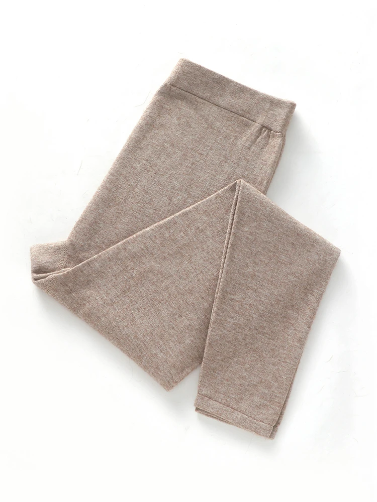 

100% Merino Wool Women's Worsted Pants Autumn Winter Multi Color Option Comfortable Lightweight Highly Elastic Warm Soft Garment