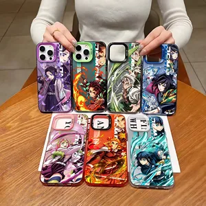 Casing Ponsel Pembunuh Iblis Anime Jepang untuk iPhone 16 15 14 13 12 11 Pro Max X XR XSMAX 8 Plus Penutup Belakang Tahan Guncangan Matte Permen 10 casing ponsel pembunuh iblis penjualan terbaik iphone - №