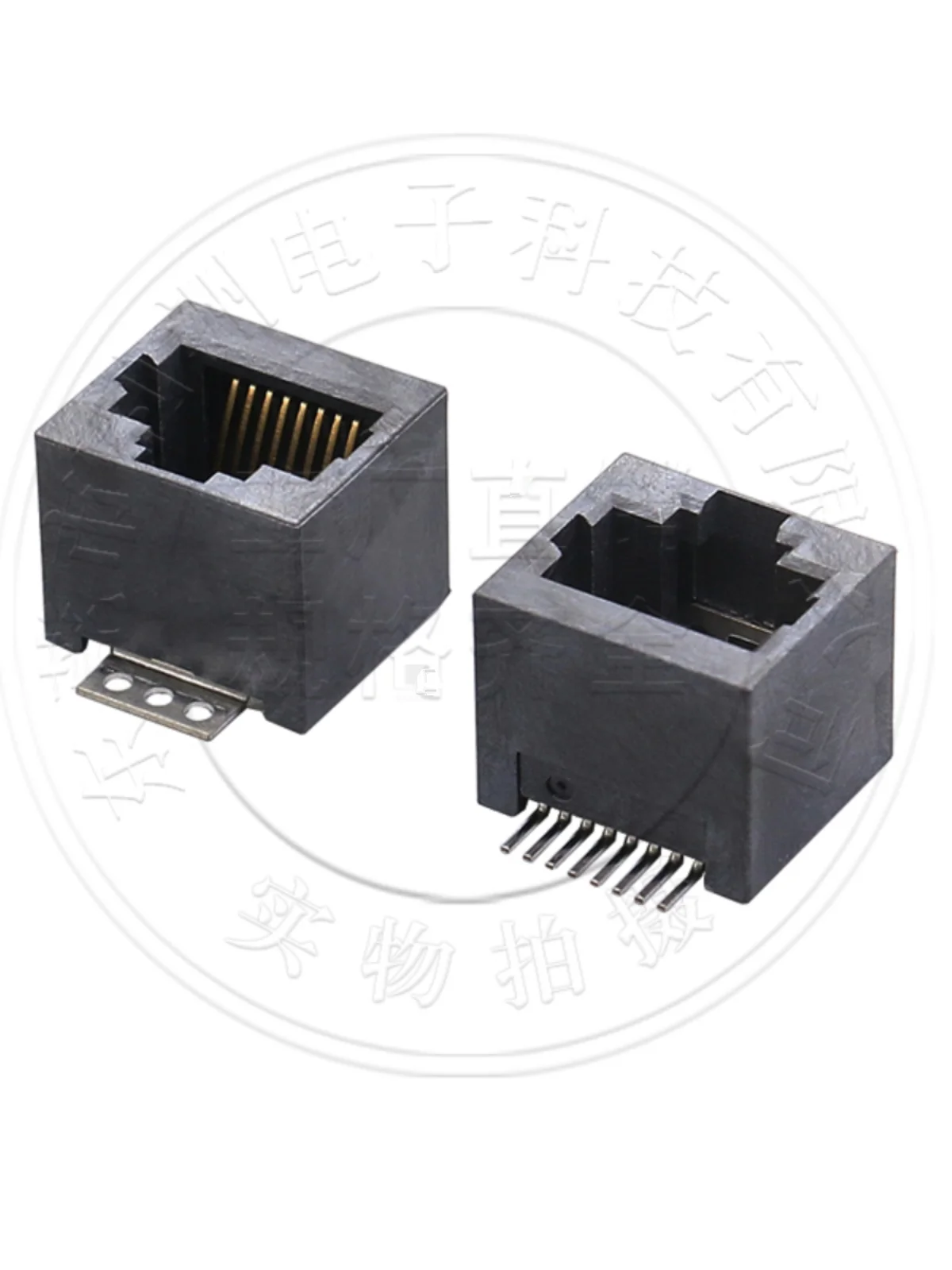 10Pcs/RJ45 Ethernet socket 52 vertical patch 52E-8P8C vertical all plastic network socket RJ45 female connector