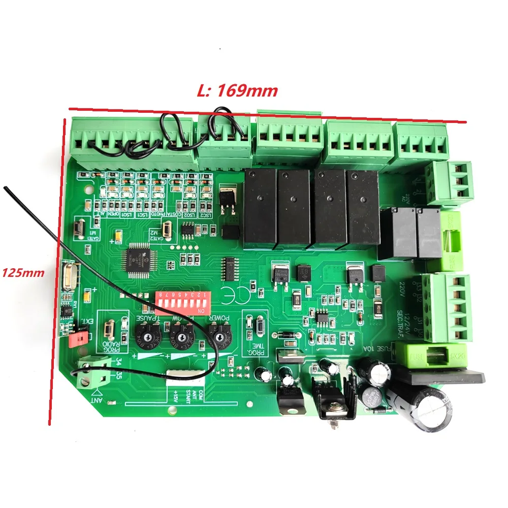 Swing Gate Opener motor Controller circuit card mother board for 24VDC motor use only