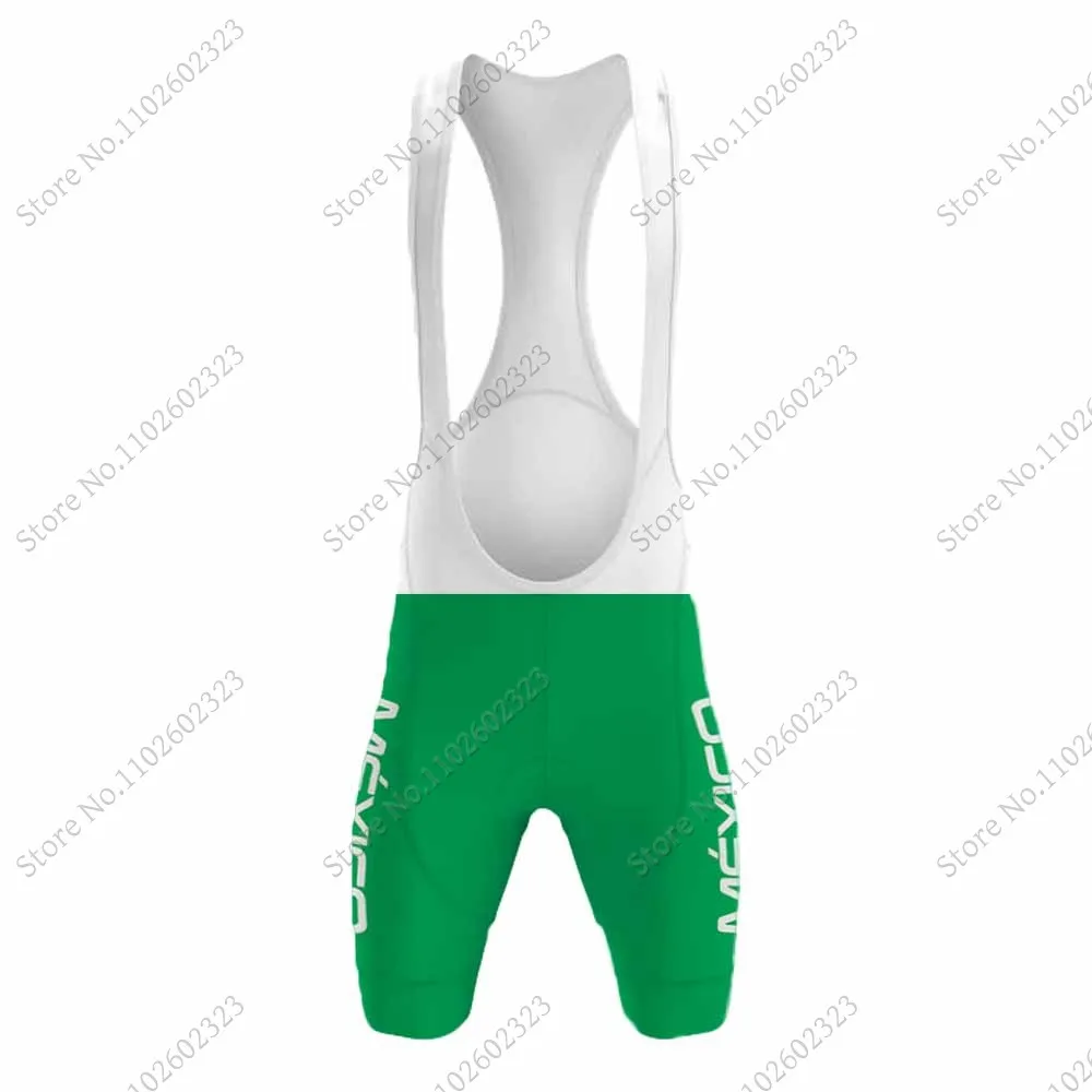 Mexico National Team Cycling Jersey 2024 Set Cycling Clothing Men Road Bike Shirt Suit Summer Bicycle Bib Shorts MTB