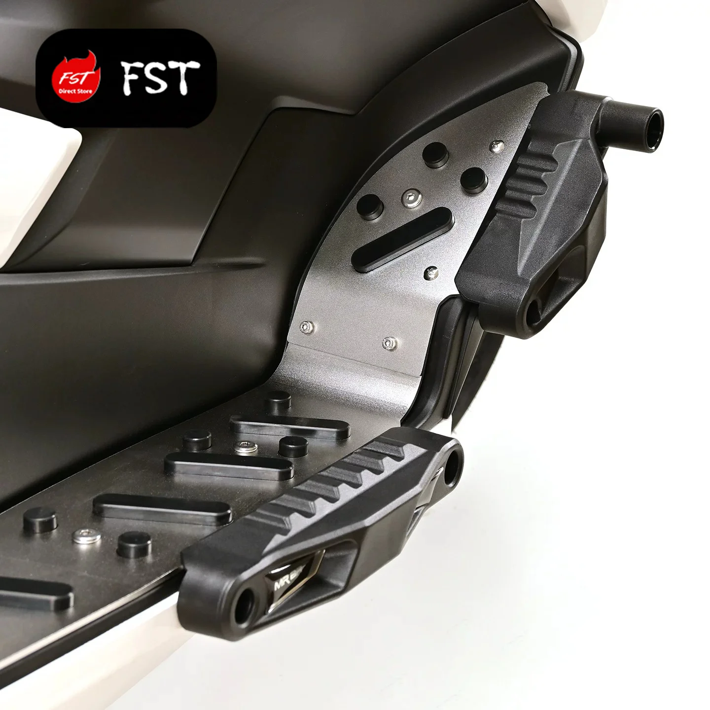 Stainless Steel Crash Bar with Integrated Footpegs & Anti-Fall Sliders for Honda NS150GX Scooter Modified Parts