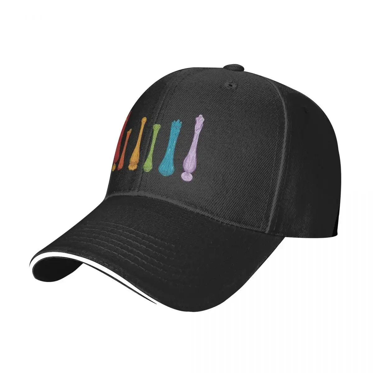 Rainbow Glass Swung Vases Baseball Cap Sunscreen Gentleman Hat Hats Woman Men's