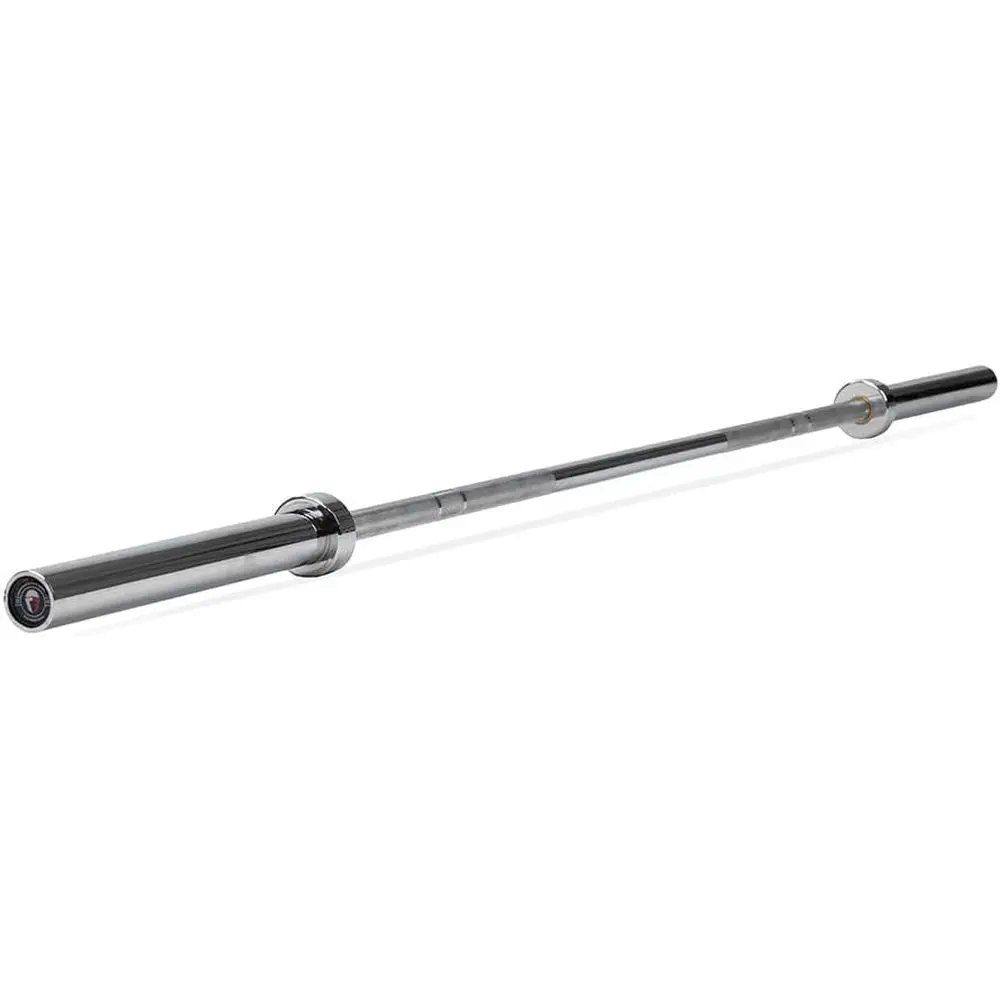 

20 KG High-Capacity Strength Training Bar with 28mm Diameter, Chrome Finish, Bronze Bushings, and Medium Volcanic Knurling
