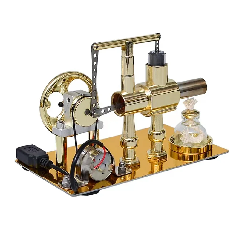 

Miniature Stirling Engine Generator Steam Engine Model Physics Experiment Teaching Scientific Production Invention Toy Model