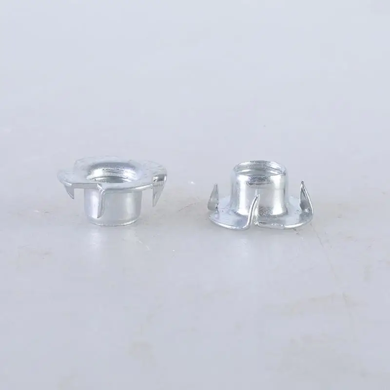 Four Claws Nut Pronged Tees Furniture Nut Stainless Iron 4 Pronged Tees