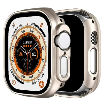 애플 워치 케이스용 강화 유리 스크린 보호대, 울트라 2 하드 PC 보호 커버, iWatch 시리즈 3 4 5 6 7 8 9 액세서리 