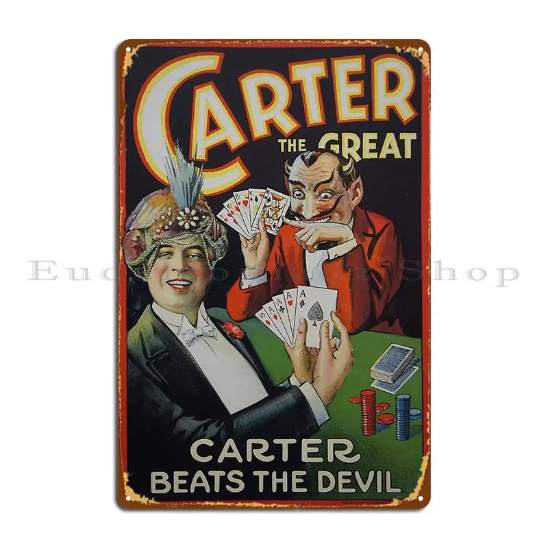 Carter Beats The Devil Vintage Poster Metal Plaque Poster Printing Cinema Wall Vintage Garage Tin Sign Poster