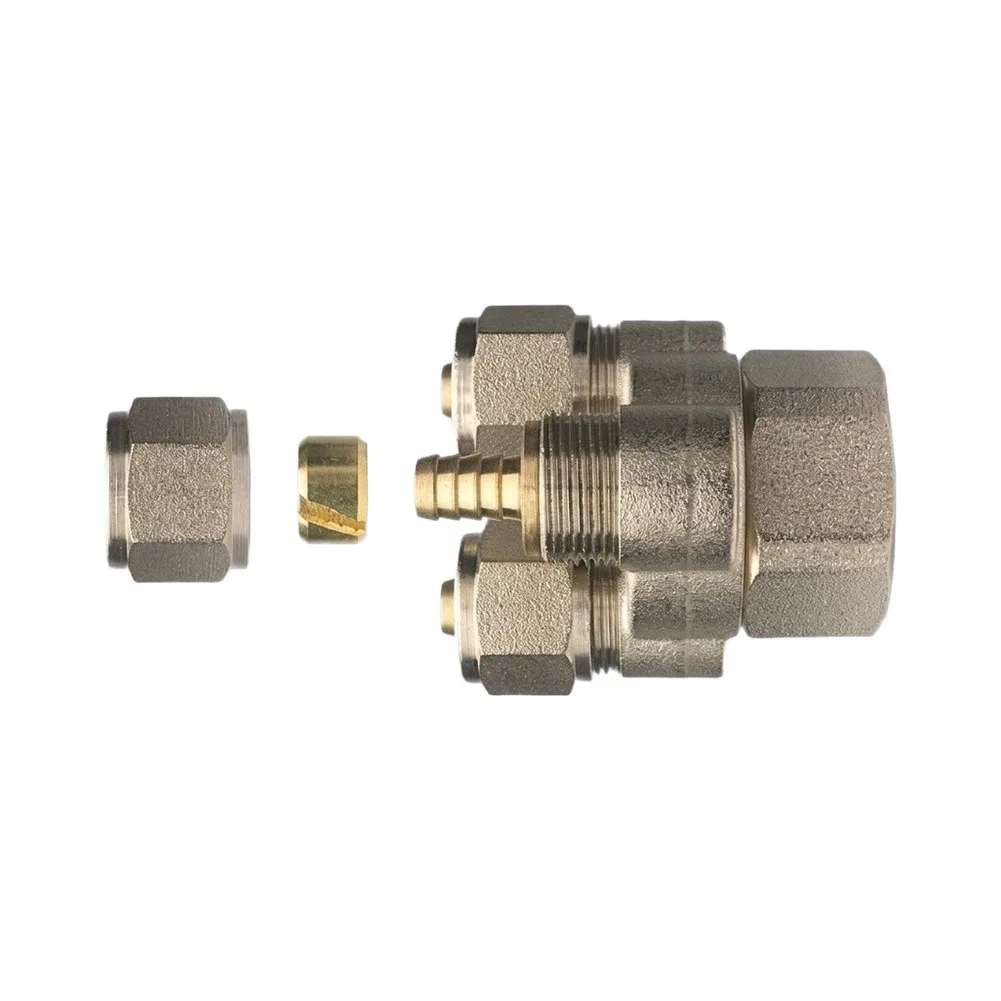 1Pcs Copper Manifold Capillary Joint Underfloor Heating Adapter Even Heat Dissipation Plumbing Connector For Home Floor Heating