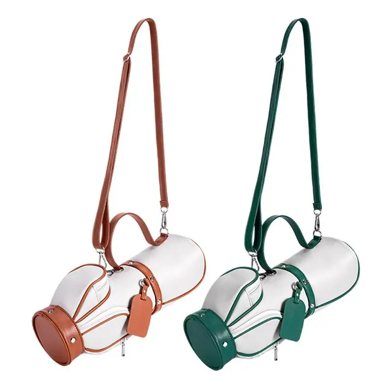 Mini bolsa de pelota de Golf para mujer, portátil, pequeño paquete de almacenamiento, bolsa de mensajero de Golf, portador de pelota de Golf de