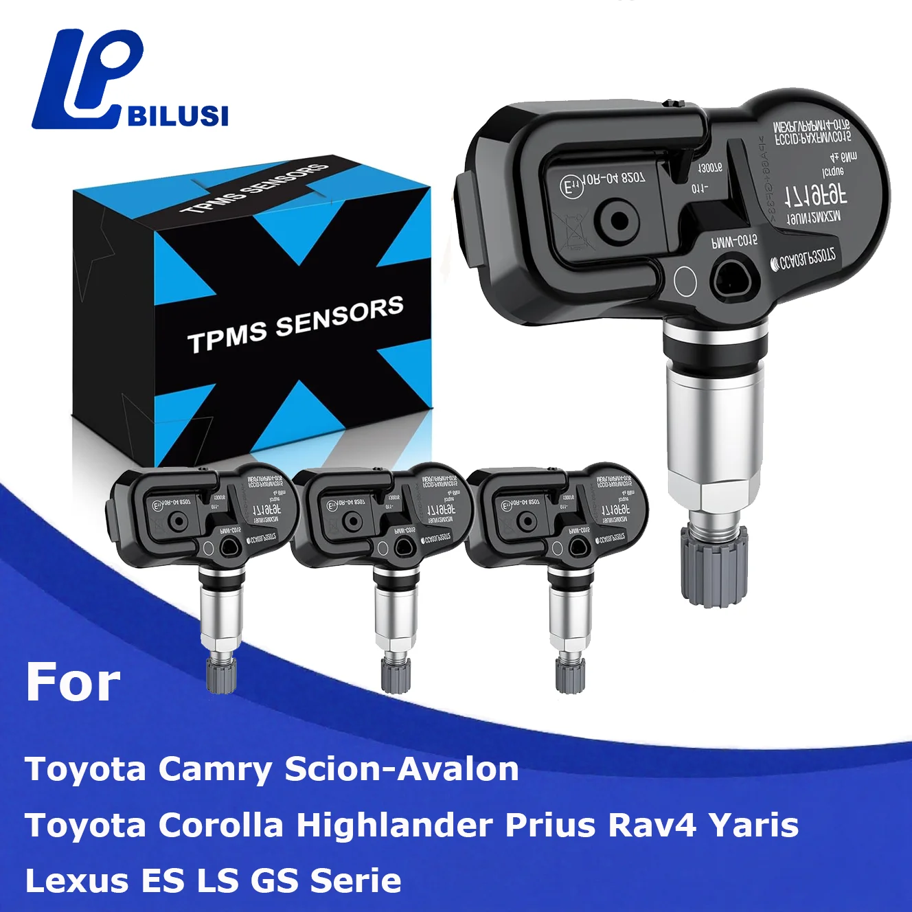 

Датчик давления в шинах Bilusi для Toyota 4Runner Avalon Camry Tacoma Tundra Lexus ES/LS 2016-2020, 315 МГц, Snap-in 4260706030