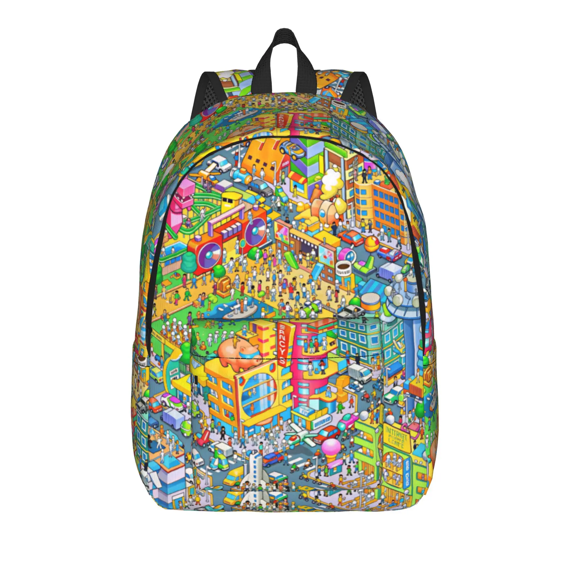 Navy Red Ethnic Floral Mandala Backpack Boy  Breathable Backpacks Polyester High School Bags University High Quality Rucksack