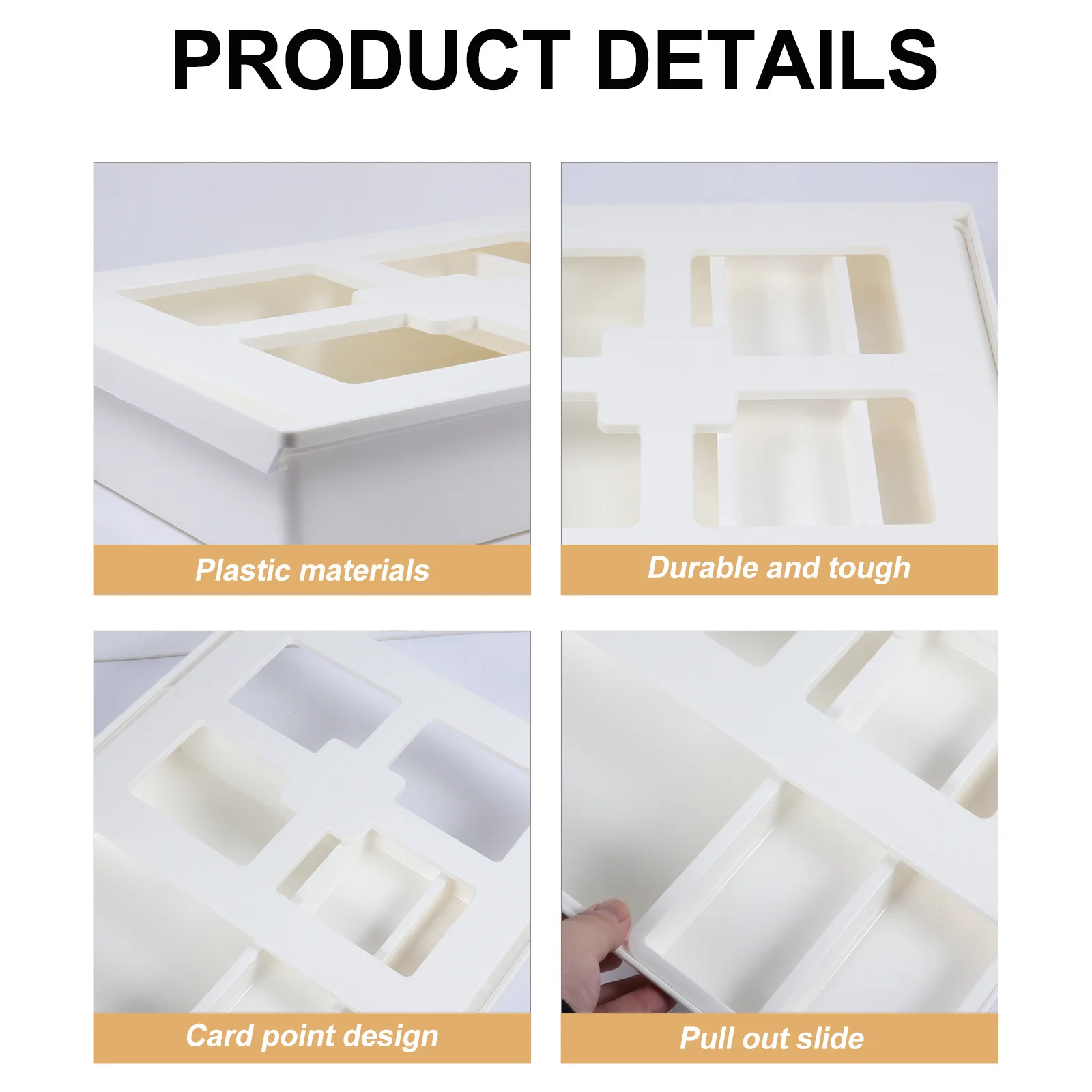 Under Table Drawer Sticky Pen Box For Office School Supplies Storage Organizer Self-Adhesive Desktop Holder Compact