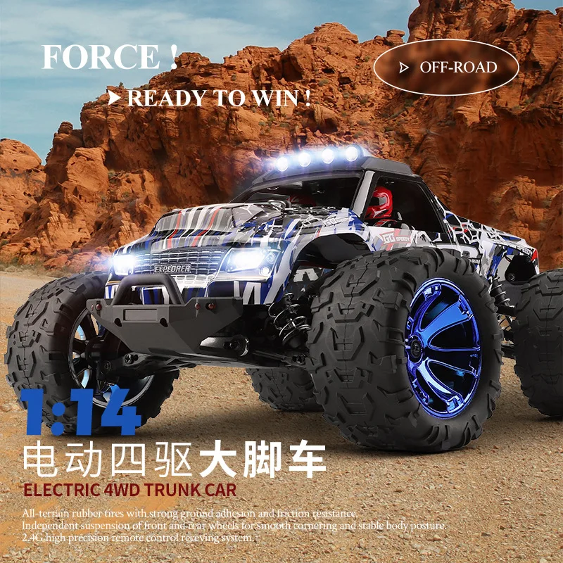 2024 NEW WLtoys 144018 1:14 RC Car 390 Carbon Brush Electric High Speed 35Km/H 4WD Drive Off-Road 2.4G Transmitter 1/14 RC Car