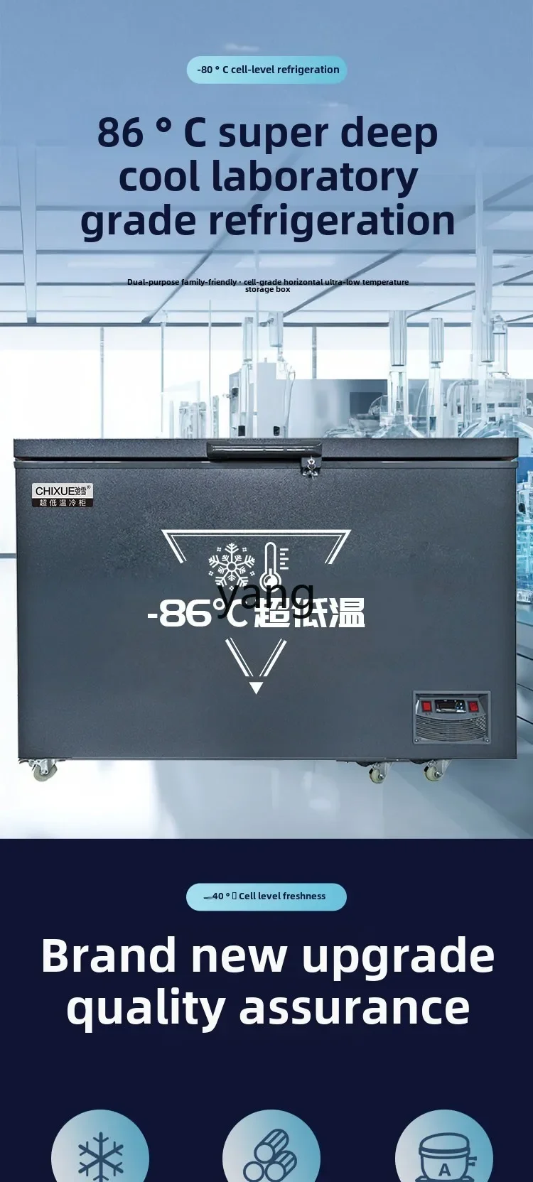 Lh minus 60 graden -70 graden tonijn zeevruchten cryogene snel ingevroren -