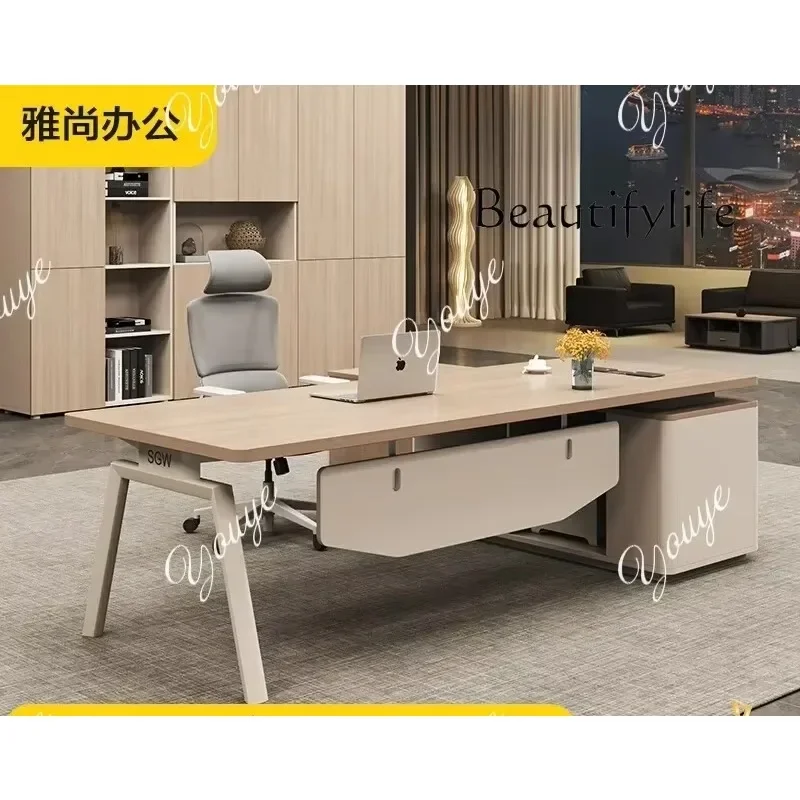 Uu Factory Promotion J Supervisor Manager Desk Simple Modern Office Desk And Chair Combination Single Office Furniture Large Des
