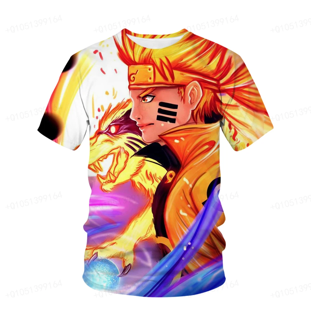 Naruto Kakashi Boy Girl T-shirt Pain Men's T-shirt 3D Print Akatsuki Short Sleeve Japan Anime Men's T-shirt Sasuke Men Clothing