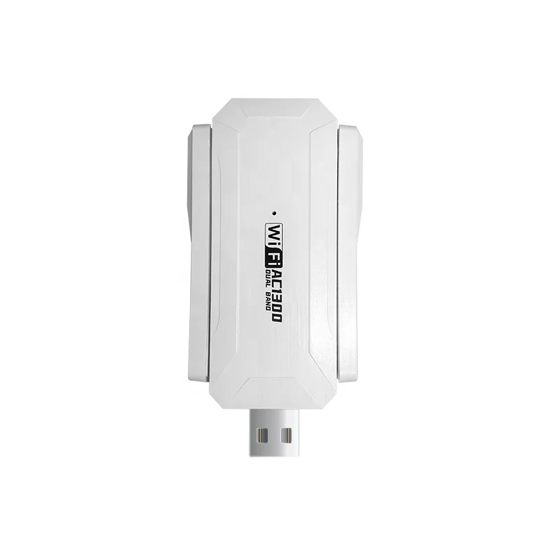 Wireless Network Card AC1300 Dual Band WiFi5 USB Stick Support WPA2 Driver Free Wifi USB Dongle