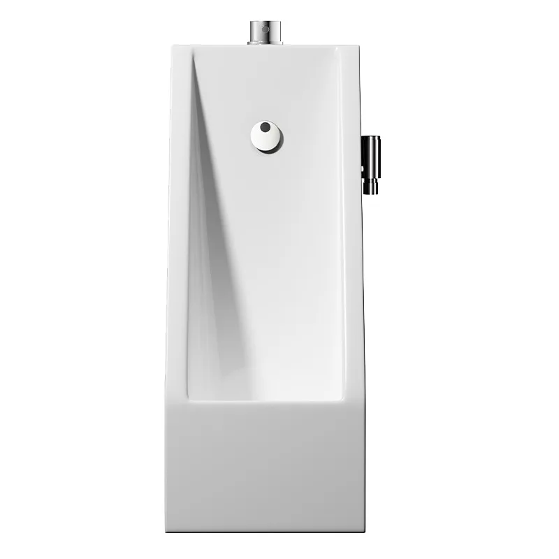

Household quadrangle automatic induction urinal wall-mounted urinal with spray gun extremely narrow ultra-thin men's urinal