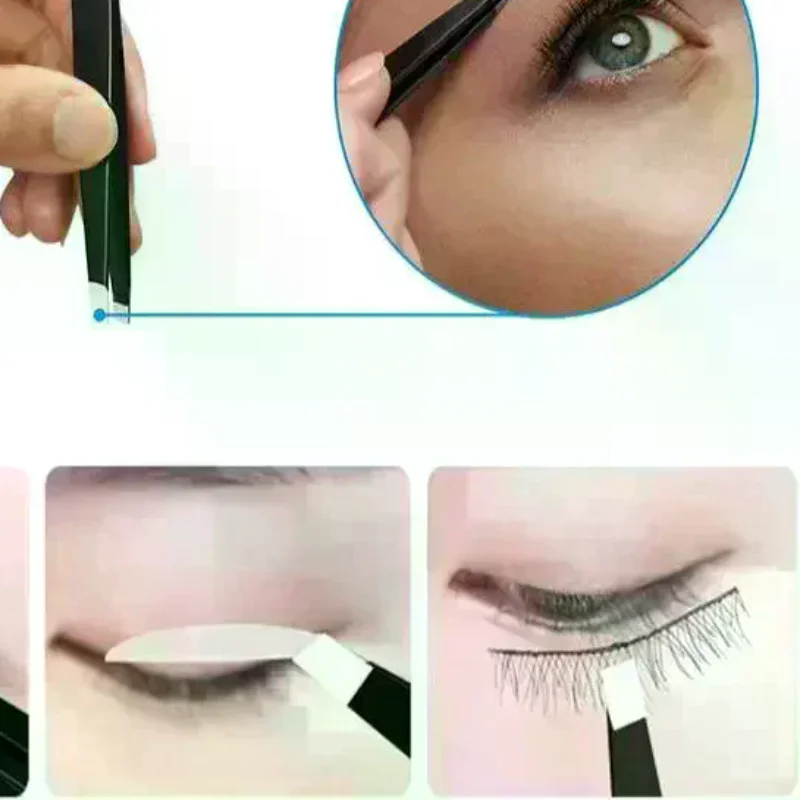 Tweezers Set 4 Pieces Professional Makeup Tool Stainless Steel Suitable For Eyebrows Excellent Precision For Facial