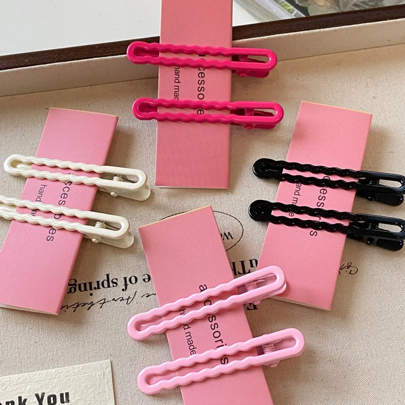 

Candy Color Hair Clips, No Crease Duckbill Flyaway Clips, Bangs Side Hairpins for Women, Flat Back Comb Clips