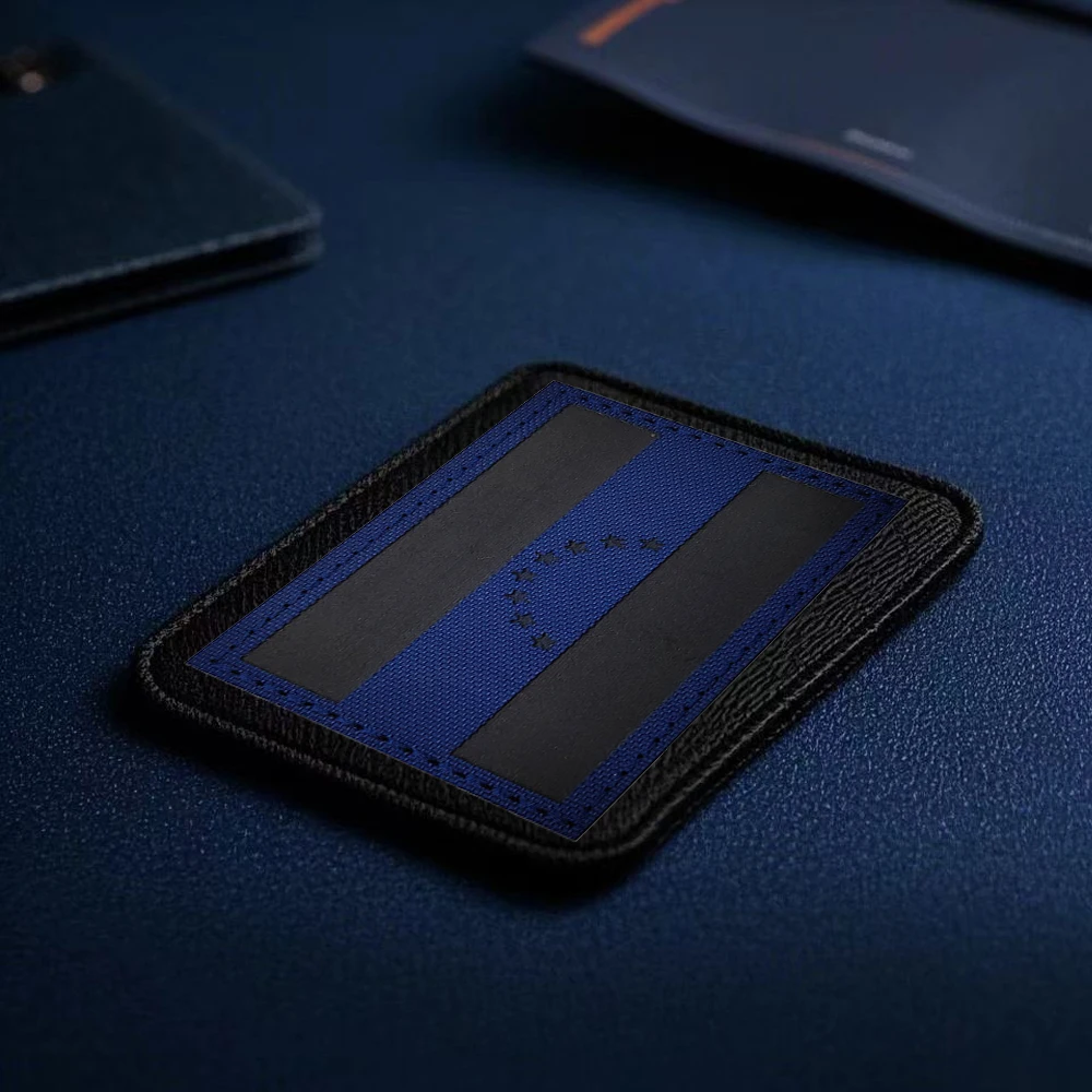 فنزويلا العلم المطرزة زين بقع فنزويلا عاكس الأشعة تحت الحمراء هوك وحلقة بقع التكتيكية ملصقات على ظهره #2