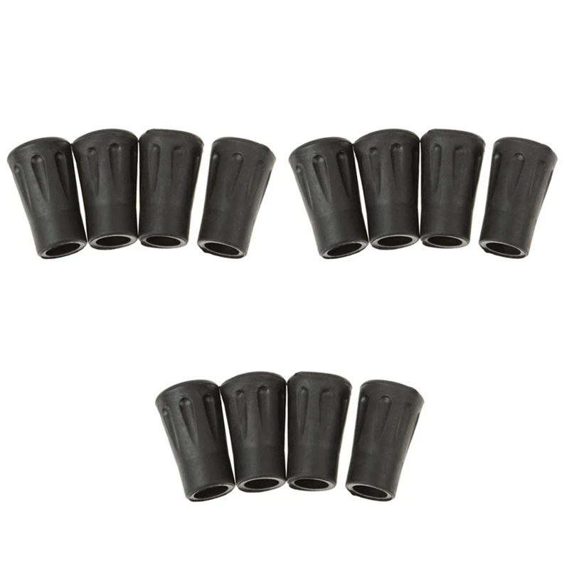 

12 Pcs Replacement Rubber Tips End For Hiking Stick Walking Trekking Poles 4Cm