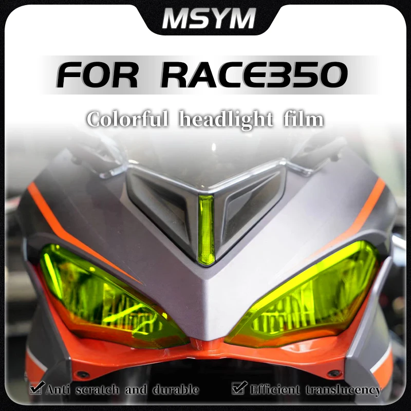 

For QJMOTOR RACE350 RACE400 Race350 400 Headlight film instrument panel film transparent smoked protective film modification