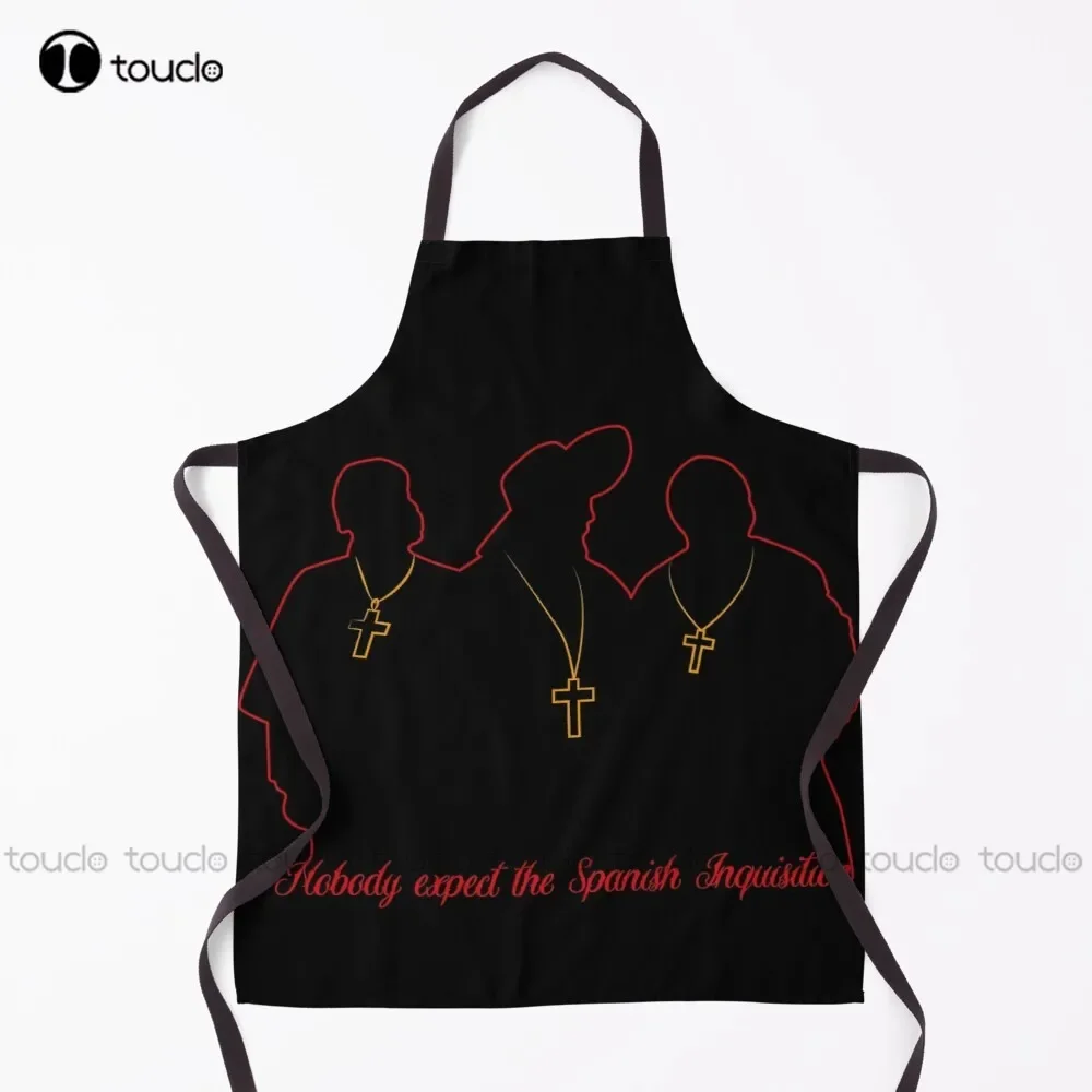 Tablier d'inquisition espagnole tabliers noirs pour serveurs pour femmes hommes unisexe adulte jardin cuisine tablier de nettoyage ménager