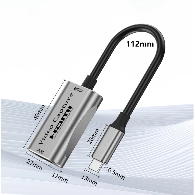 Scheda di acquisizione Video da USB 3.0 a HDMI compatibile con videocamera USB C registrazione Streaming Grabber Recorder per PS3 4 Xbox Nintendo Switch