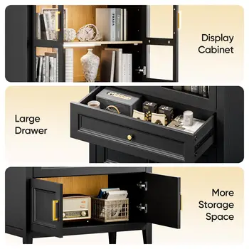8 best sales Schrank mit Glastür - №4