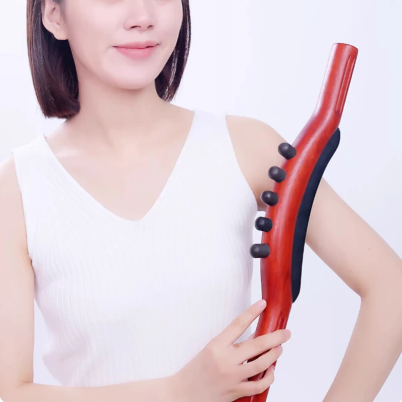 

Electric Back Scraper Wood Massage Stick for Back Therapy Lymphatic Drainage Massager GuaSha Tools Relaxing Point Treatment Tool