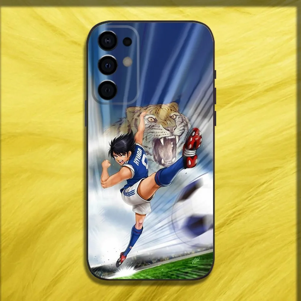 C-Captain Anime T-Tsubasa Phone Case For Samsung S24,S21,S22,S23,S30,Ultra,S20,Plus,Fe,Lite,Note,10,9,5G Black Soft Cover