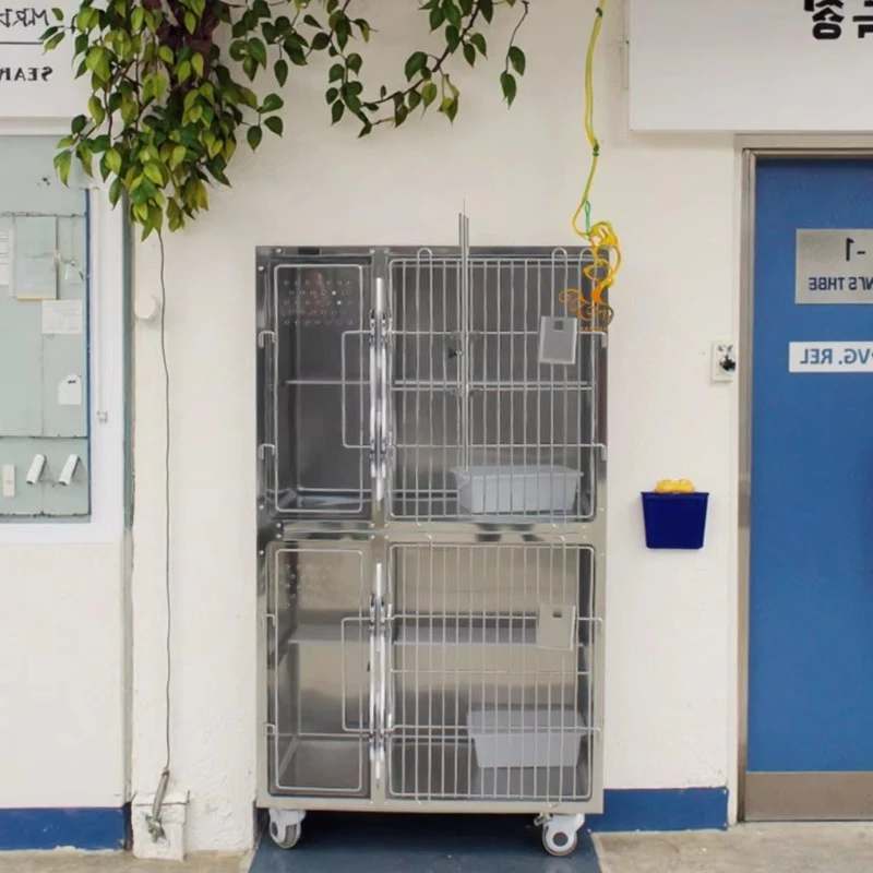 

Customized Stainless Steel Cage Veterinary Equipment for Dog in Hospital or Clinic Setting for Pet Supplies