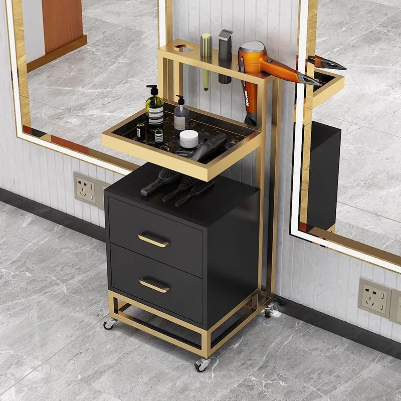 

High Quality Mobile Hair Salon Styling Trolley Modern Wood SOLON TROLLEY Beauty Tool for HAIR SOLON Use
