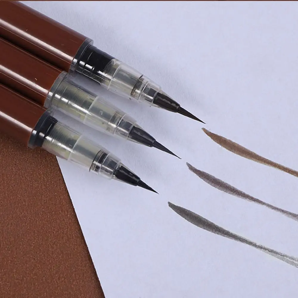 2 قطعة مستحضرات التجميل مقاوم للماء طويل الأمد المياه السائل قلم الحواجب قلم الحواجب أدوات ماكياج كحل