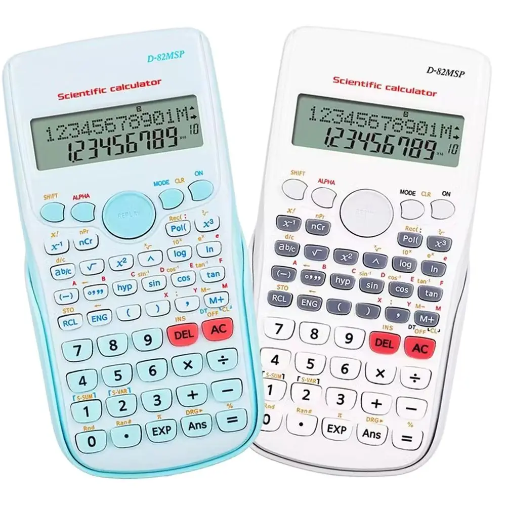 

240 Functions Engineering Scientific Calculator 2-Line Standard Function Calculator Multifunction Math Calculators