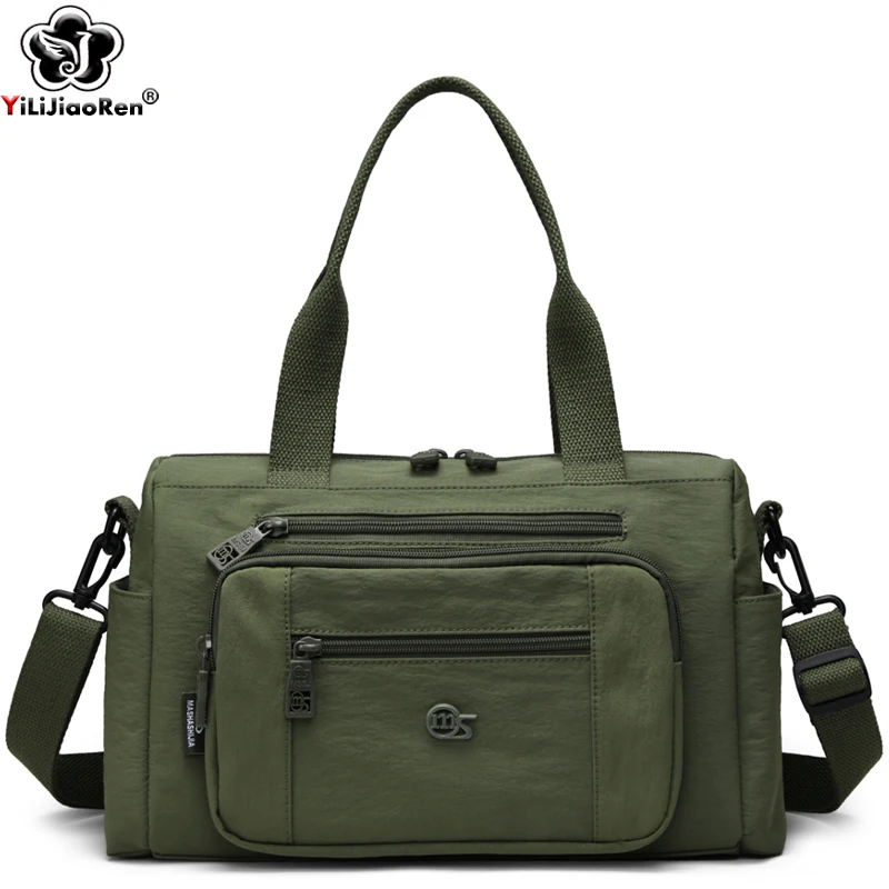 

Elegant Shoulder Bags Ladies Nylon Crossbody Bags Designer Women Fashion Handbags Large Capacity Multi-pocket Tote Messenger Bag