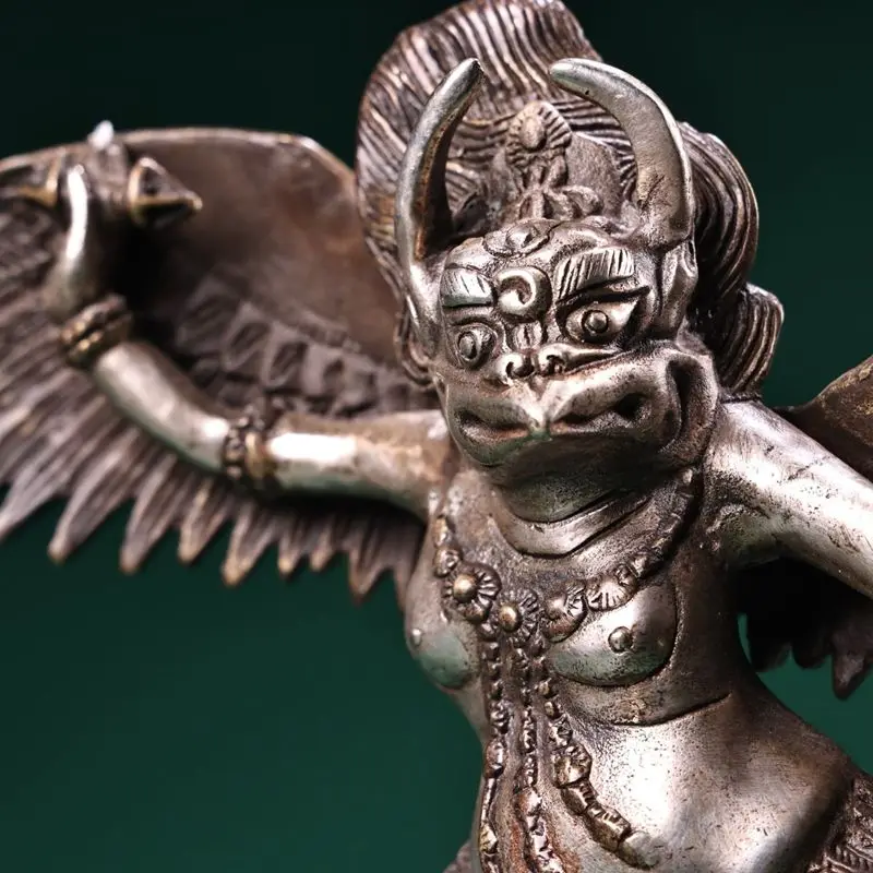 Tibet Tibetan spread wings Garuda bird Statue Home Garden Decoration Fengshui Figurines Ornaments Crafts