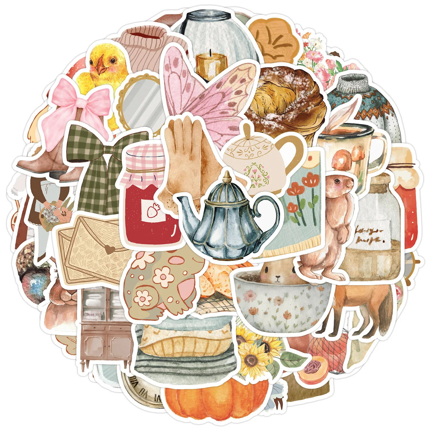 

10/50PCS Cartoon Cute Aesthetic Stickers Waterproof Graffiti Decals Children's Toys Gifts DIY Refrigerator Glasses Box Desk