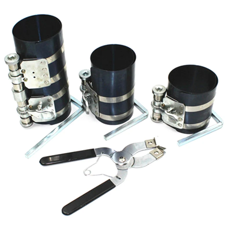 

1 Set Car Engine Piston Ring Installer Removal Adjustable Sizes From 53mm To 150mm With Plier Piston Ring Compressor Tool