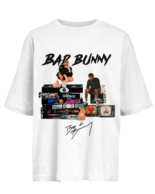 

Футболка с принтом Bad Bunny, мужская и женская, оверсайз, в стиле Y2K, с длинными рукавами, из плотного хлопка, свободного кроя, уличная одежда в стиле Харадзюку, высококачественная повседневная свободная футболка